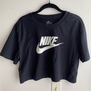 Black Nike Crop Tee